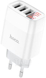 Зарядное устройство 3xUSB, 5V / 3.4А, белый Hoco C93A