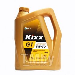 Моторное масло синтетическое KIXX G1 SN PLUS 5W30 5L API: SN PLUS-RC ILSAC GF-5 Fully Synthetic П банка L2101350E1
