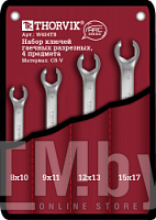 Набор ключей гаечных разрезных серии ARC в сумке, 8-17 мм, 4 предмета Thorvik W4S4TB