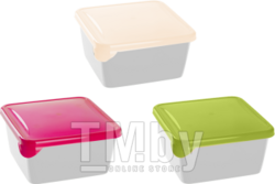 Емкость для хранения и заморозки продуктов Браво, квадратная, 0,45 л, GIARETTI (115х115х60 мм, без возможности выбора цвета)