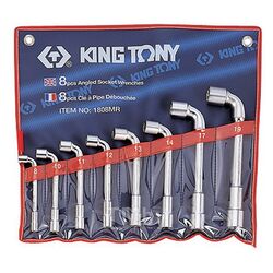 Набор торцевых L-образных ключей KING TONY 8-19 мм, 8 предметов 1808MR