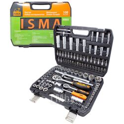 Набор инструментов 108пр.1/4''1/2''(6гр.)(4-32мм) ISMA ISMA-41082-5