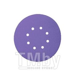 Шлиф. материал Purple на плен основе 125 мм GRIP P600 8 отв SANDWOX 328.125.600.08