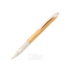 Ручка шарик/автомат "P610.533" 1,0 мм, бамбук, коричневый/белый, стерж. синий Xindao P610.533