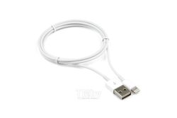 Кабель AM/Lightning, для iPhone5/6/7/8/X, IPod, IPad, 1м, белый // Cablexpert CC-USB-AP2MWP