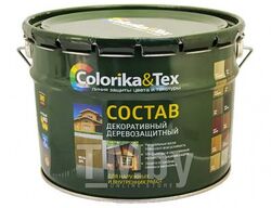 Защитно-декоративный состав Colorika & Tex 10л (махагон)