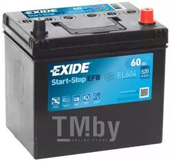 Аккумулятор Start-Stop EFB 60Ah 520A (R+) 230x173x222 mm EXIDE EL604