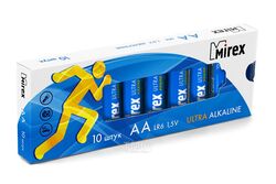Батарейка AA LR6 Mirex Алкалайн 10 шт. Мультипак