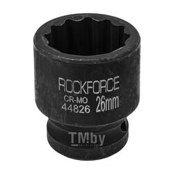 Головка ударная 26мм 12гр. 1/2" Rock FORCE RF-44826