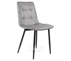 Кухонный стул (кресло) Mara Чили классик ( Chilly ) (основание черное), велюр Seven 012 (темно-серый)