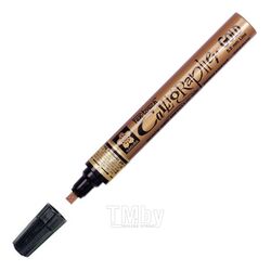 Маркер для каллиграфии "Pen-Touch Calligrapher" 5.0 мм, золотой Sakura Pen XPFKC51