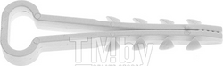 Дюбель-хомут для прямоугольного кабеля 14х6 мм белый (100 шт в пласт. конт.) STARFIX