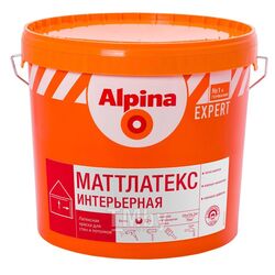 Краска для внутренних работ Alpina EXPERT Mattlatex База 1 белая, 2,5л/4,05кг