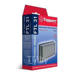 Hepa-фильтр для пылесосов Topperr Tefal TW37.., TW39.. Rowenta RO37..,RO39..,RH81..,RH80.. (Z FTL 31