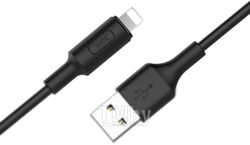 Кабель Hoco X25 USB Lightning (1м, черный)