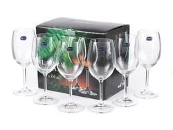 Набор бокалов для вина стеклянных "Lara" 6 шт. 350 мл Crystalex