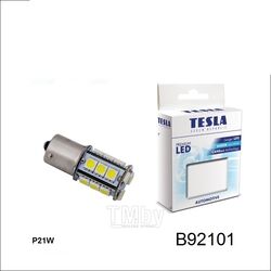 Автолампа cветодиодная LED P21W CB. 12V, BA15s. 6000K (1 шт.) TESLA B92101