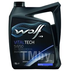 Моторное масло (PN 8314728) VitalTech 5W-50 5 л Wolf 23117/5