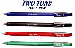 Ручка шариковая TWO TONE с син. стержнем, пластм. клип, пластм. синий корпус Montex TWO TONE