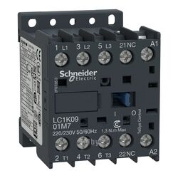 Контактор K 3P, 9 A, НЗ, 24V 50/60 гц,зажим под винт Schneider Electric LC1K0901B7