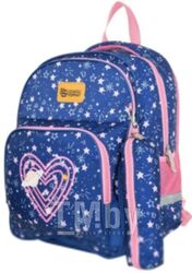 Школьный рюкзак Schoolformat Soft 2 + Heatrs And Stars РЮКМ2П-ХНС (синий)