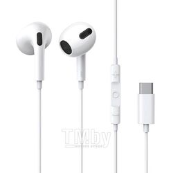 Наушники Baseus Encok Type-C lateral in-ear Wired Earphone C17 White (NGCR010002)