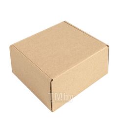 Коробка подарочная Mini Box 17,5*15,5*8 см, самосборная, картон, коричневый Happy Gifts 21023