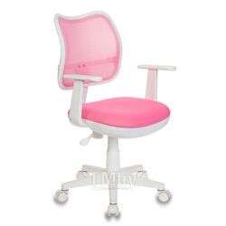 Кресло детское Бюрократ CH-W797 розовый, сетчатая ткань, крестов. пластик, корпус белый