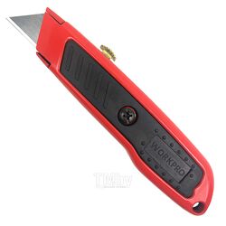 Нож универсальный выдвижной алюминиевый, WORKPRO WP213005