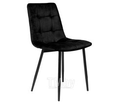 Кухонный стул (кресло) Mara Чили классик ( Chilly ) (основание черное), велюр Seven 035 (черный)