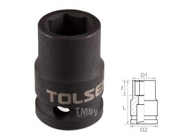 Головка торцевая ударная шестигранная 1/2", 16 мм TOLSEN TT18216