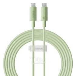Кабель Baseus P10360202631-01 Habitat Series Fast Charging Cable Type-C to Type-C 100W 2m Natural Green