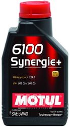 Моторное масло Motul 5W30 (1L) 6100 SYN-NERGY ACEA A3 B4, API SL CFBMW LL-01 (замена 106521) 107970