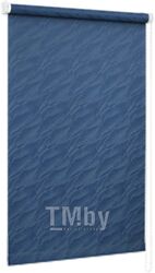 Рулонная штора Delfa Сантайм Жаккард Веда СРШ-01М 890 (48x170, синий)