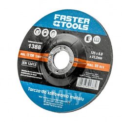 Диск шлифовальный по металлу 125х6 мм//FasterTools