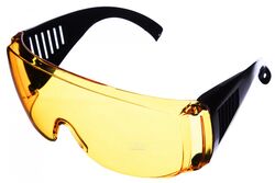 Очки защитные с дужками желтые CHAMPION C1008