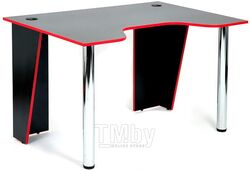 Стол компьютерный Strike-1 (120) NEO black/red, черный/красная кромка
