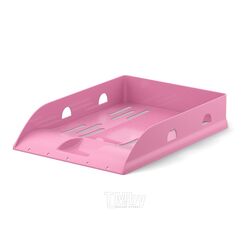 Лоток для бумаг пластиковый ® Base, Pastel, розовый Erich Krause 57937