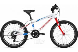 Велосипед Forward Rise 20 2.0 2022 / RBK22FW20793 (белый/красный)