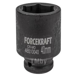 Головка ударная глубокая 3/4", 40мм (6гр.) FORCEKRAFT FK-46510040
