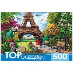 Пазлы 500 элементов Прогулка по Парижу TOPpuzzle П500-0737