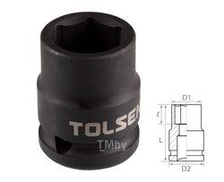 Головка торцевая ударная шестигранная 1/2", 17 мм TOLSEN TT18217