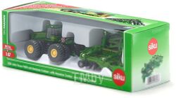 Трактор игрушечный Siku John Deere 9630 c прицепом-плугом / 1856