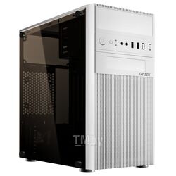 Корпус D290 GINZZU White, MiniTower, 2*USB2, окно на боковой стенке (акрил), белый (max CPU COOL 148мм, max GPU 320мм)