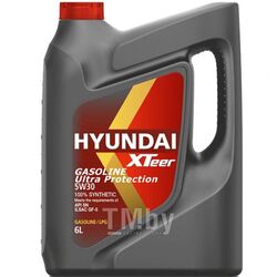 Моторное масло синтетическое HYUNDAI XTEER Gasoline Ultra Protection 5W40 6L API SN 100% SYNTHETIC 1061126