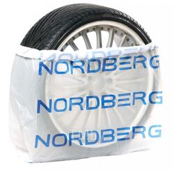 Пакет для шин ПНД 110х110см 18мкм белый с логотипом NORDBERG (100 шт.) NORDBERG ЦБ-00007034