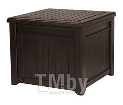 Столик-сундук Cube Wood 208L, коричневый KETER 237777