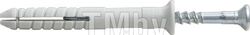 Гвоздевой дюбель с потайной головкой ND S 6x50, НЕЙЛОН KEW (3.000шт)