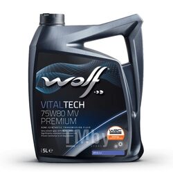 Трансмиссионное масло (PN 1048401) VitalTech 75W-80 Multi Vehicle Premium 5 л Wolf 2219/5