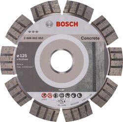 Алмазный круг 125х22,23мм бетон Best (2608602652) (BOSCH)
